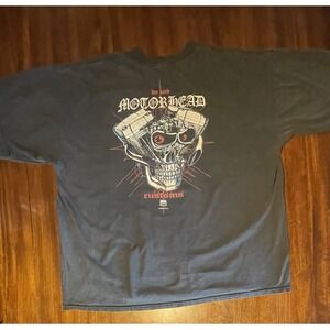 Vintage Iron‎ Core Motor Head  Men's XL, Faded Black Tee Shirt.    S418